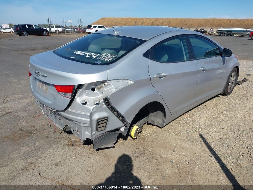 2013 HYUNDAI ELANTRA GLS PZEV - KMHDH4AE4DU653856