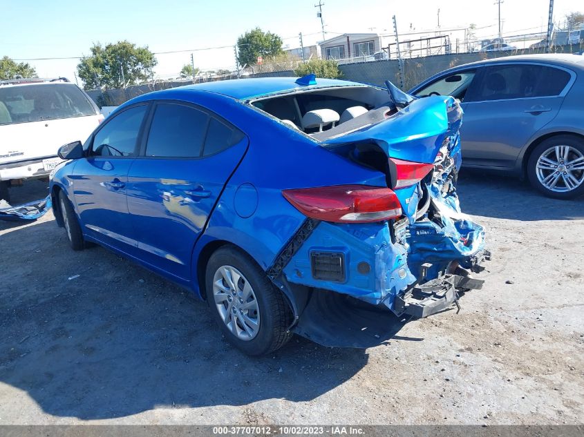 2017 HYUNDAI ELANTRA SE - KMHD74LF1HU122905