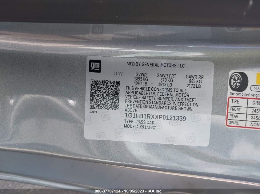 2023 CHEVROLET CAMARO 1LT - 1G1FB1RXXP0121339