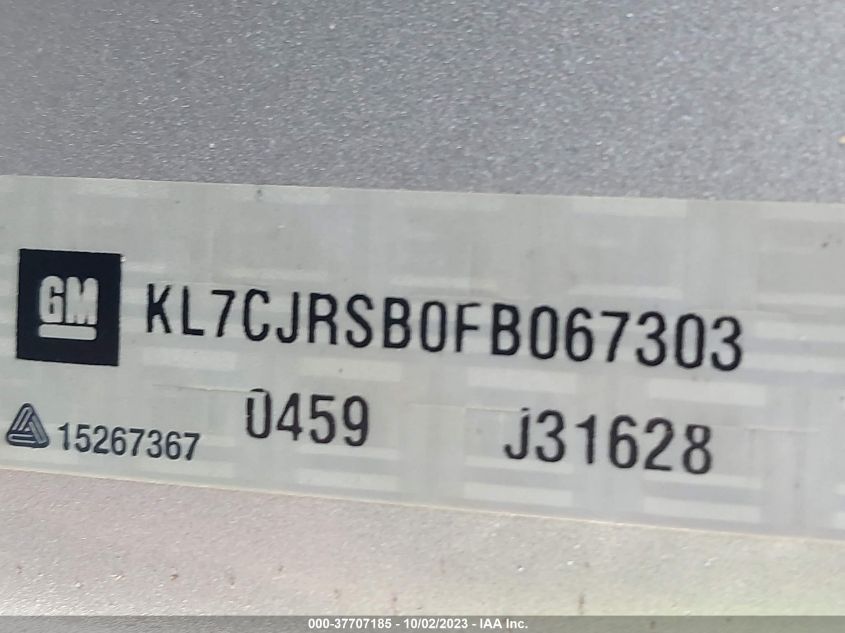 2015 CHEVROLET TRAX 1LT - KL7CJRSB0FB067303