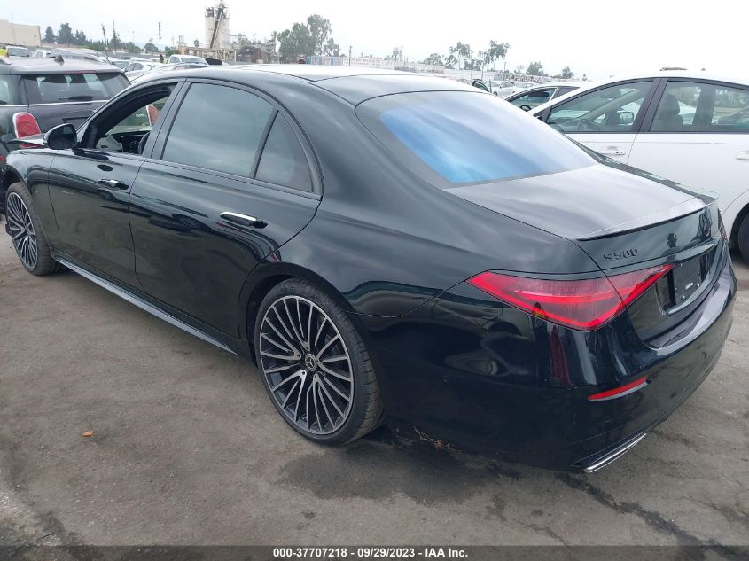 2022 MERCEDES-BENZ S-CLASS S 580 W1K6G7GB7NA162284