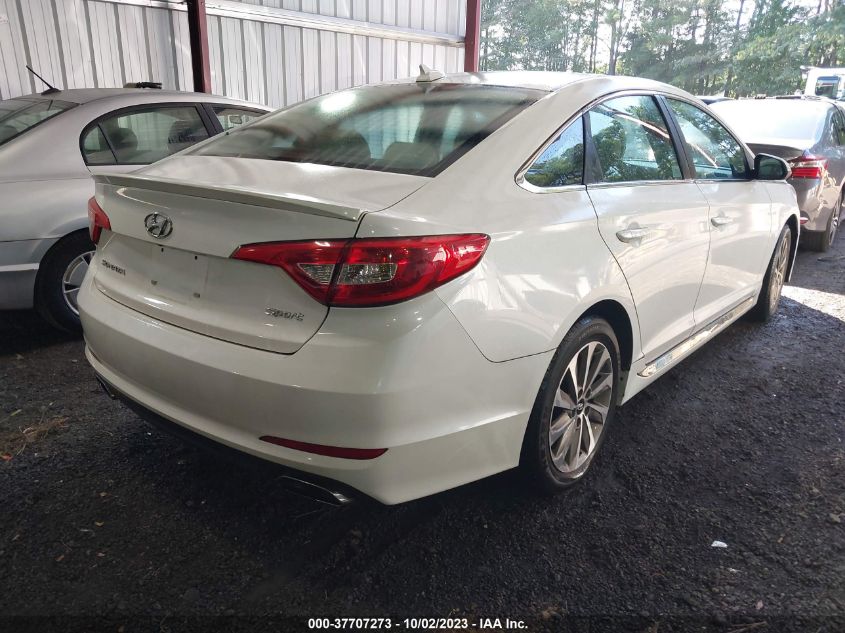 2015 HYUNDAI SONATA 2.4L SPORT - 5NPE34AF6FH054616