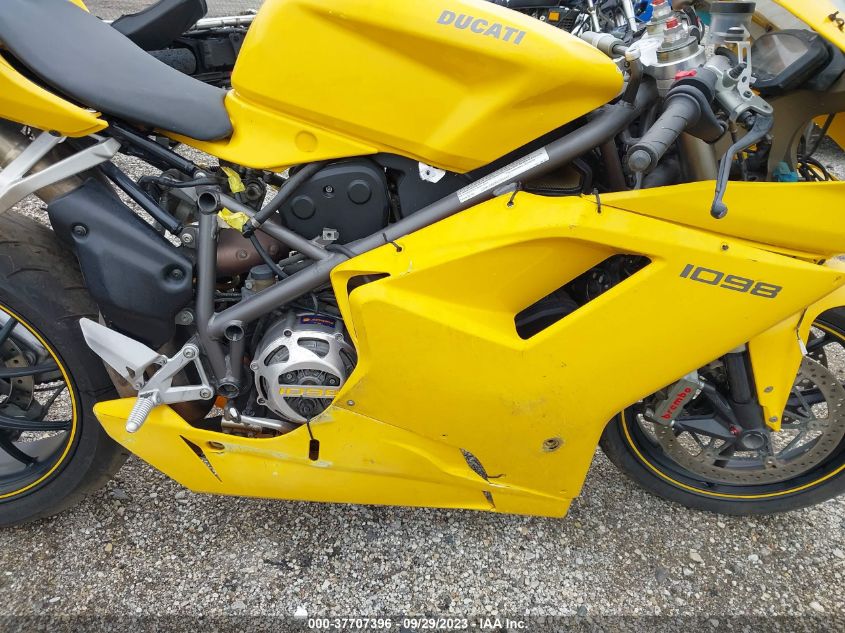 2007 DUCATI 1098 S ZDM1XBEW67B006011