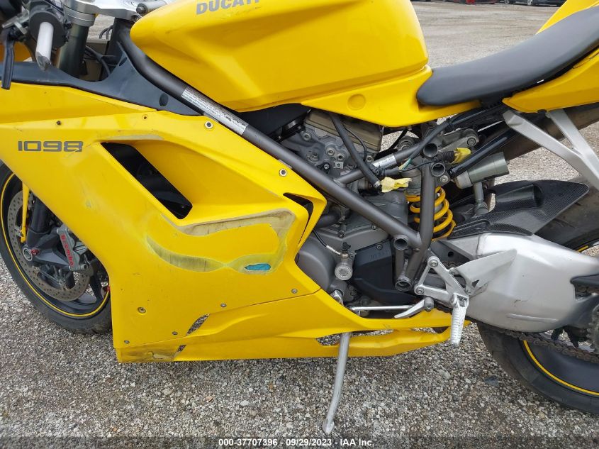 2007 DUCATI 1098 S ZDM1XBEW67B006011