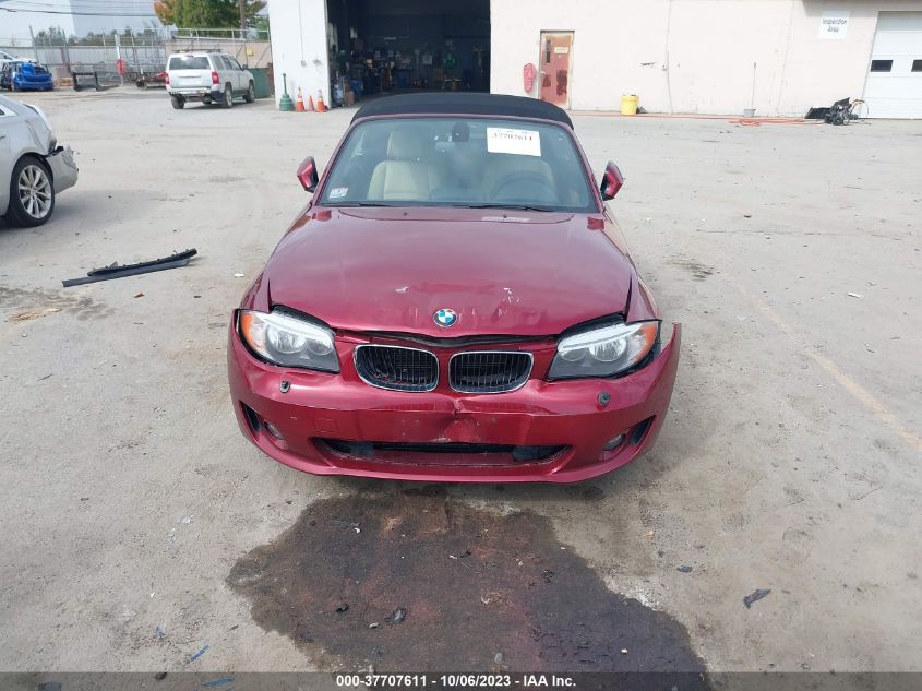 2013 BMW 1 SERIES 128I WBAUN1C58DVR01493