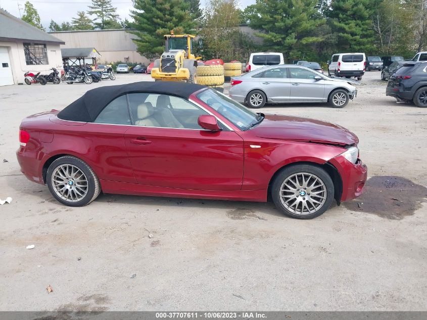 2013 BMW 1 SERIES 128I WBAUN1C58DVR01493