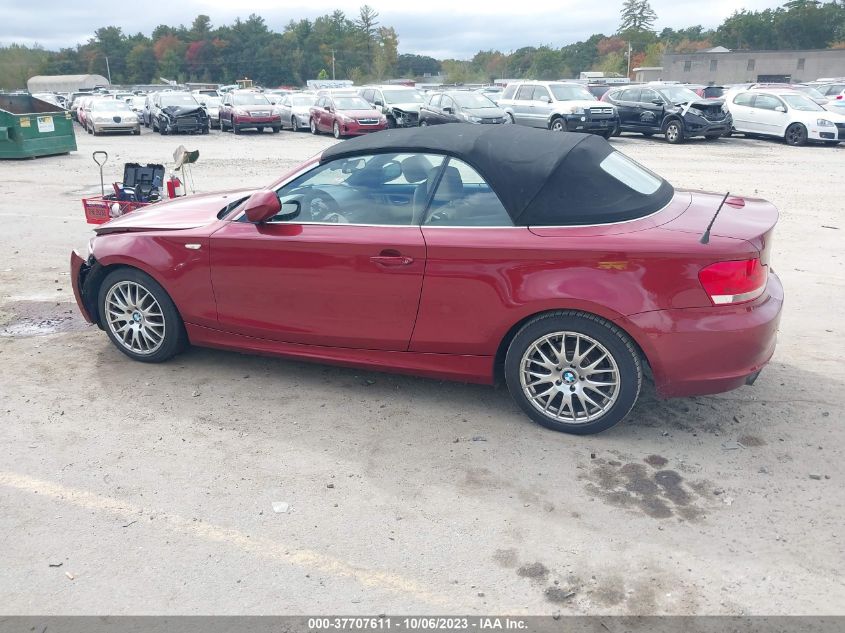 2013 BMW 1 SERIES 128I WBAUN1C58DVR01493