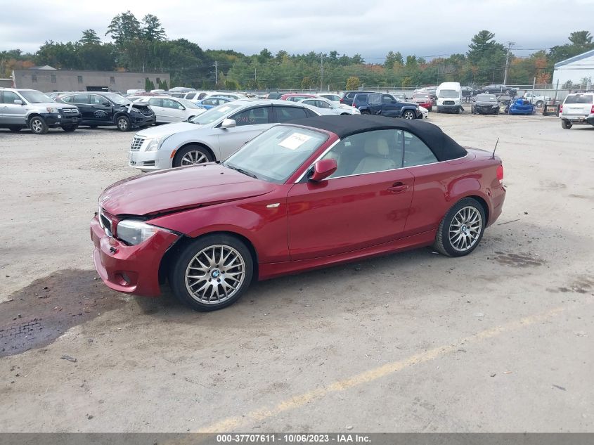2013 BMW 1 SERIES 128I WBAUN1C58DVR01493
