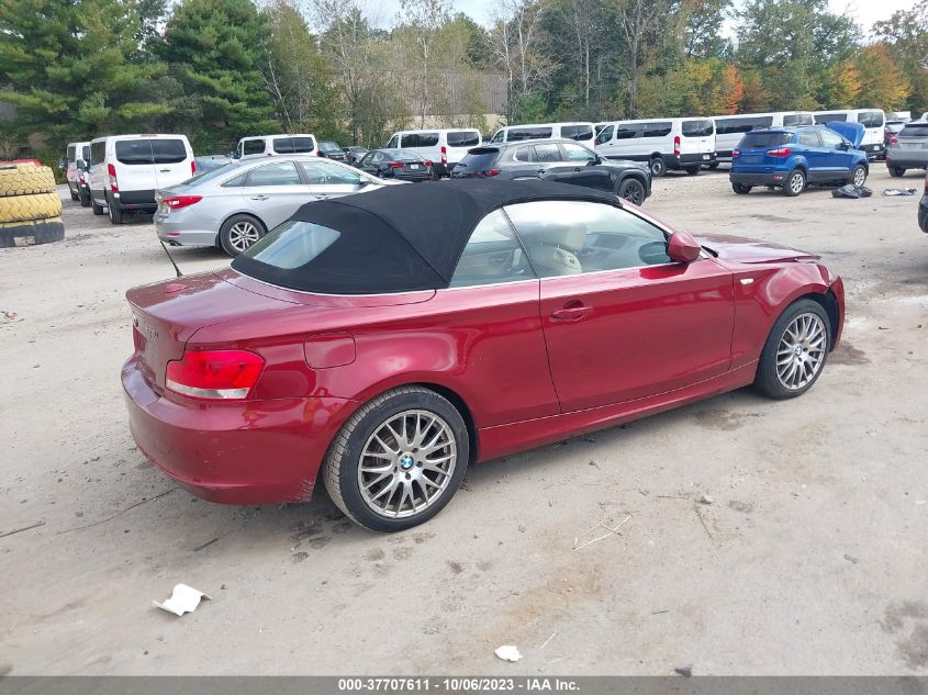 2013 BMW 1 SERIES 128I WBAUN1C58DVR01493
