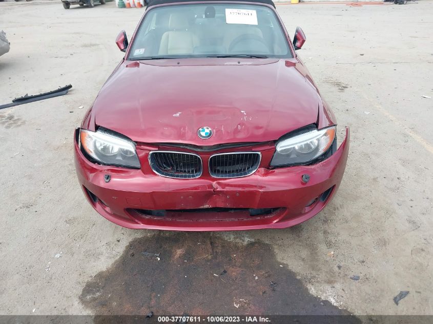 2013 BMW 1 SERIES 128I WBAUN1C58DVR01493