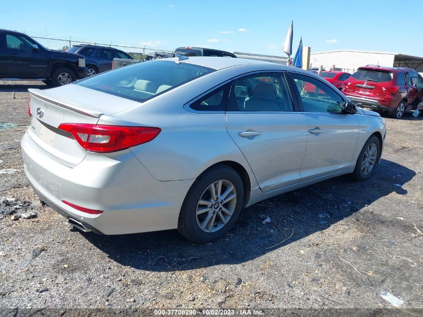 2015 HYUNDAI SONATA 2.4L SE - 5NPE24AF5FH215489