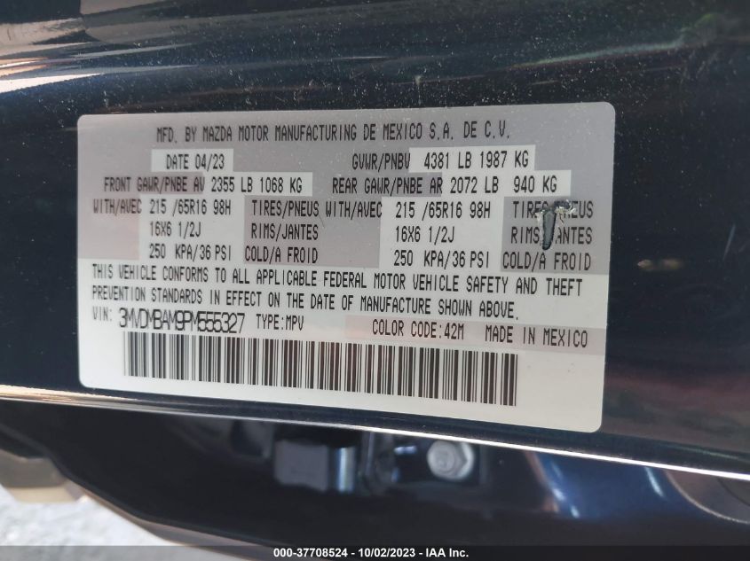 2023 MAZDA CX-30 2.5 S - 3MVDMBAM9PM555327