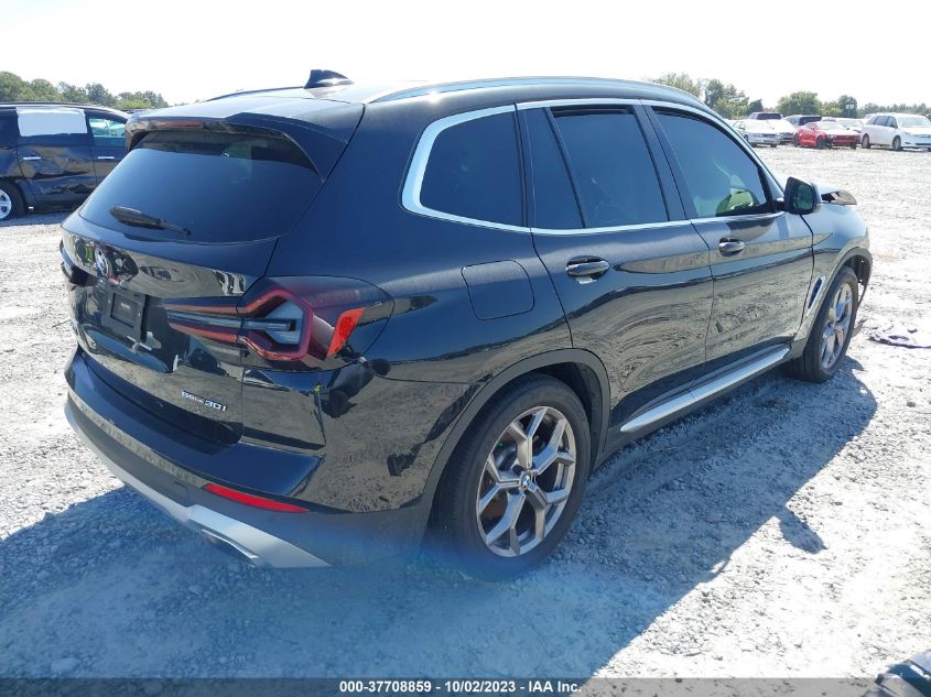 2022 BMW X3 SDRIVE30I - 5UX43DP03N9J71929