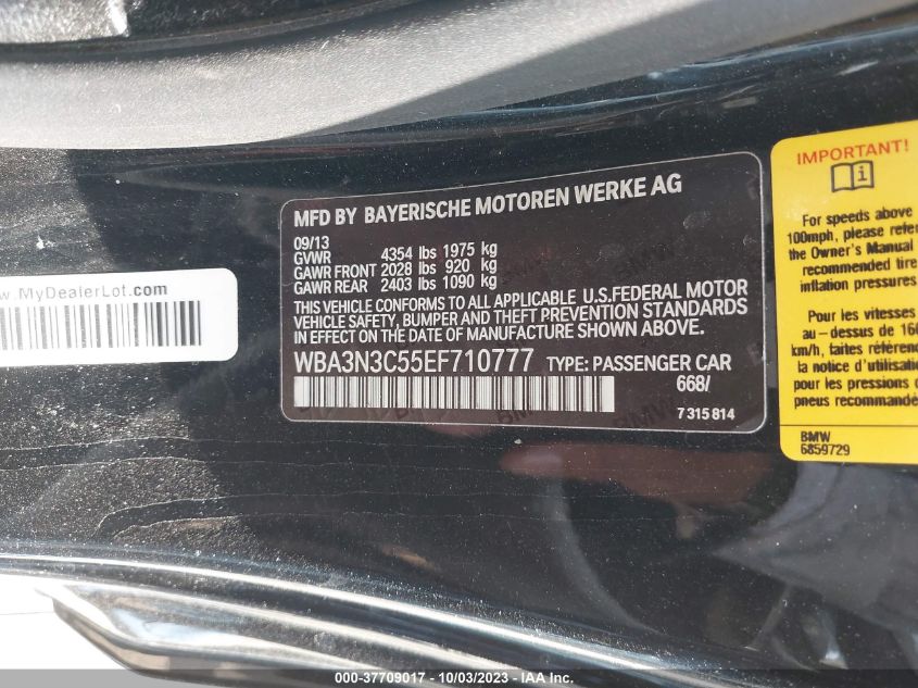 2014 BMW 4 SERIES 428I - WBA3N3C55EF710777