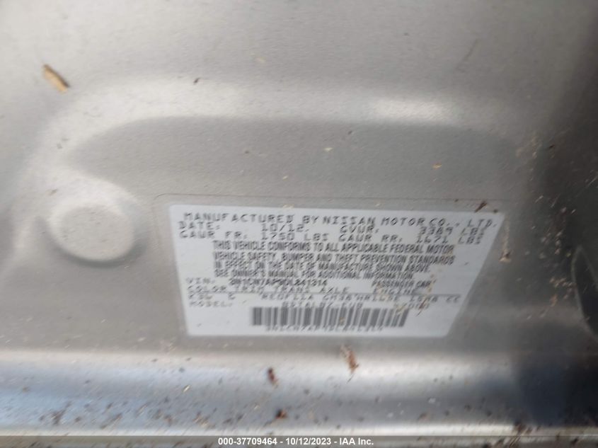 2013 NISSAN VERSA S/S PLUS/SV/SL - 3N1CN7AP9DL841314