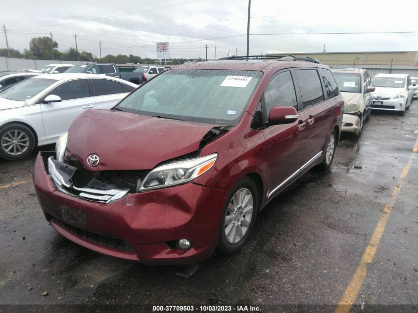 5TDYK3DC0FS687702 2015 TOYOTA SIENNA, photo no. 2