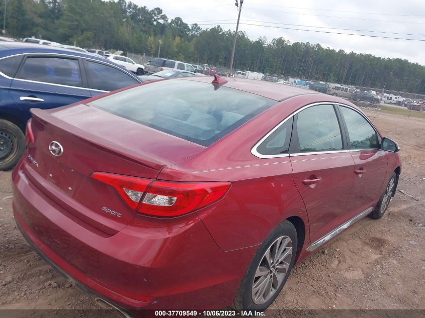 2015 HYUNDAI SONATA 2.4L SPORT - 5NPE34AF4FH108821