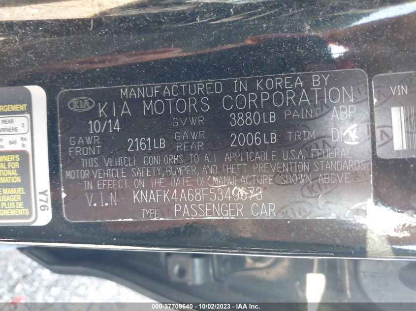 2015 KIA FORTE LX - KNAFK4A68F5349673