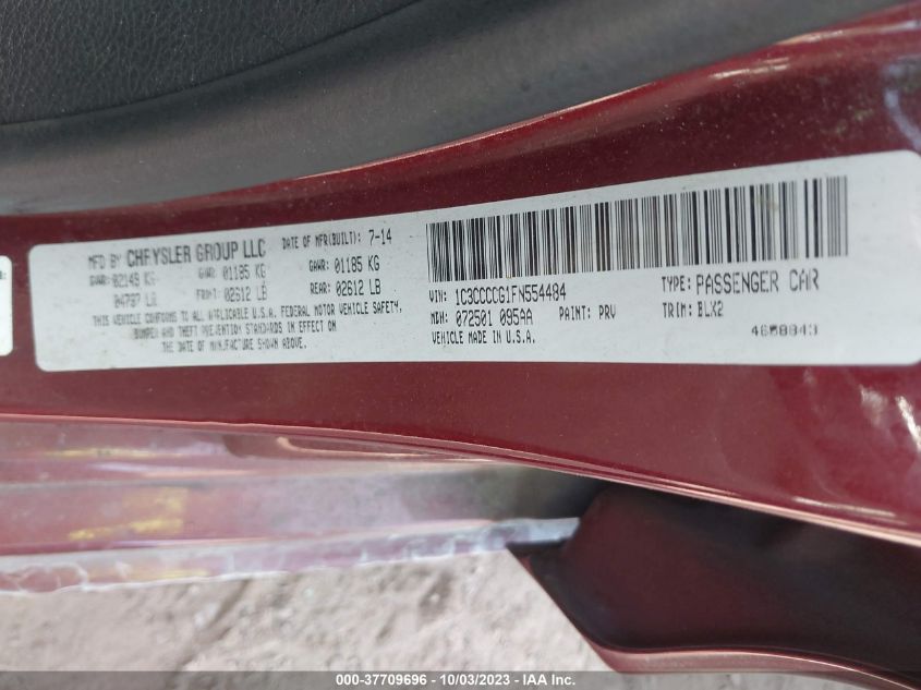2015 CHRYSLER 200 C - 1C3CCCCG1FN554484