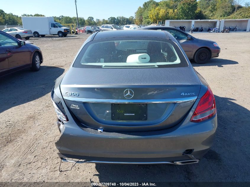 2017 MERCEDES-BENZ C 300 SPORT 4MATIC/LUXURY 4MATIC/4MATIC - 55SWF4KB5HU206327