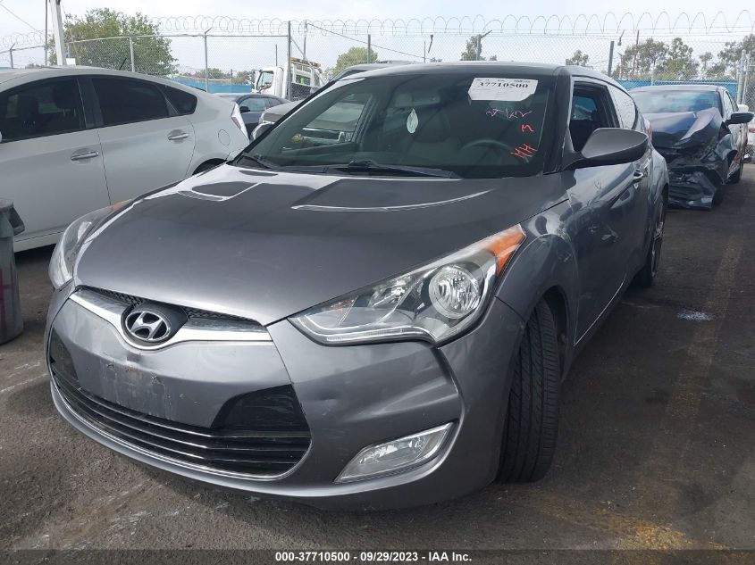 2013 HYUNDAI VELOSTER W/BLACK INT - KMHTC6AD8DU108630