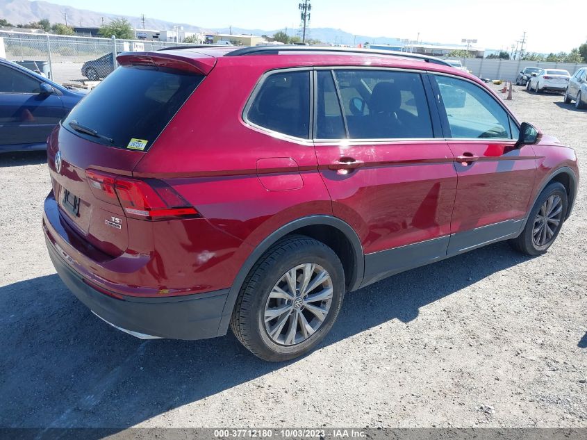 2018 VOLKSWAGEN TIGUAN S - 3VV0B7AX9JM075343