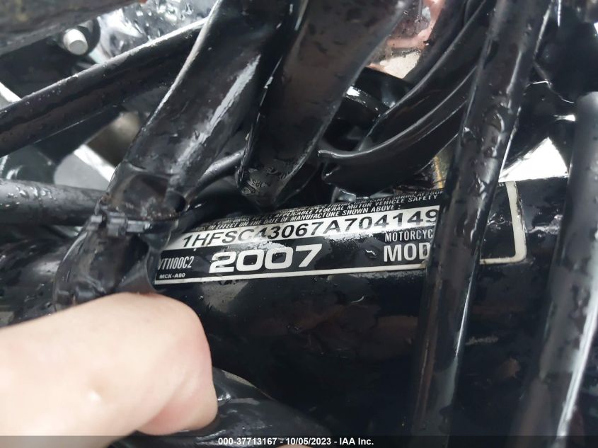 2007 HONDA VT1100 C2 1HFSC43067A704149
