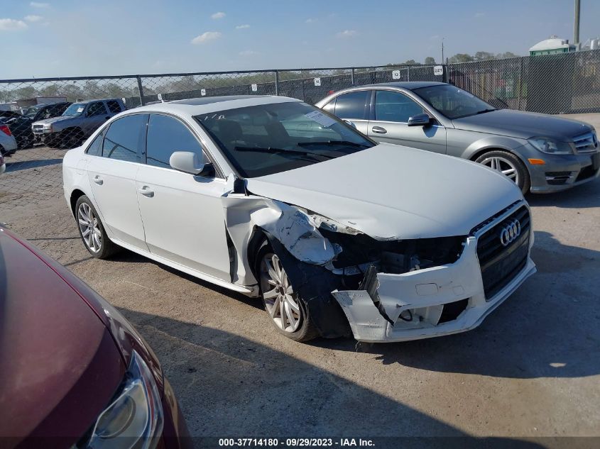 2014 AUDI A4 PREMIUM - WAUAFAFL9EA041137