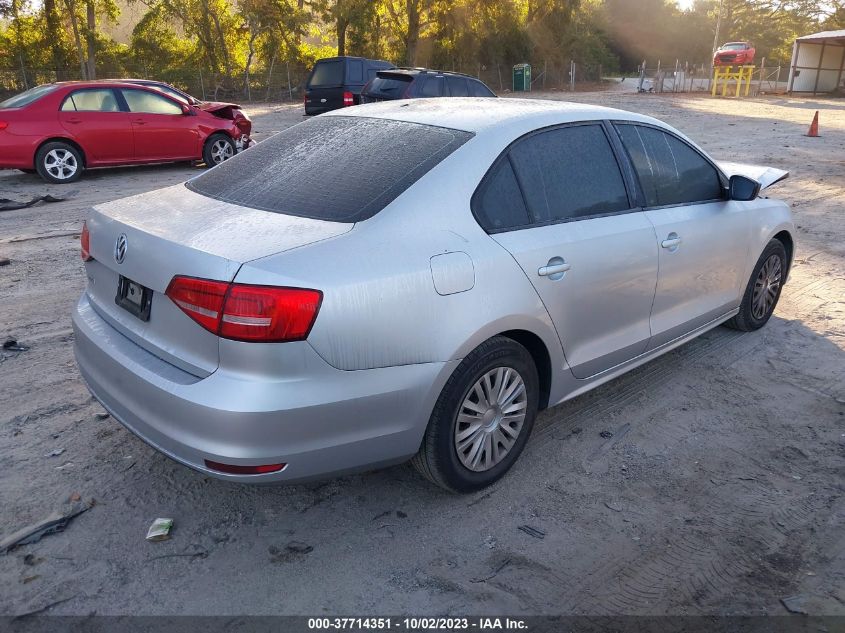 2015 VOLKSWAGEN JETTA SEDAN 2.0L S - 3VW2K7AJ8FM314064