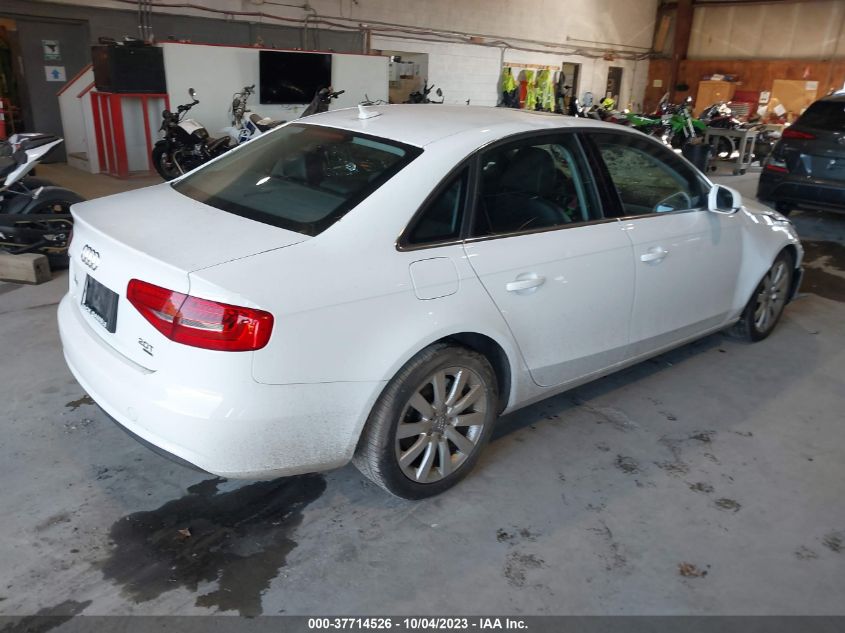 2013 AUDI A4 PREMIUM - WAUBFAFL3DN037340