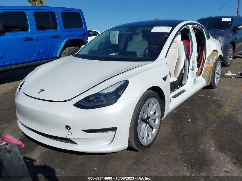 2021 TESLA MODEL 3 LONG RANGE - 5YJ3E1EB2MF936109