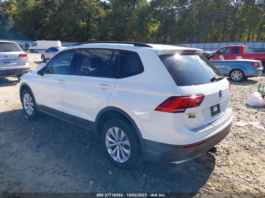 2019 VOLKSWAGEN TIGUAN S - 3VV0B7AXXKM065180