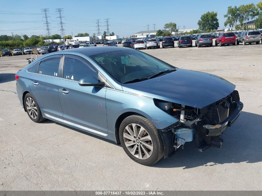 2015 HYUNDAI SONATA 2.4L SPORT - 5NPE34AF2FH137606