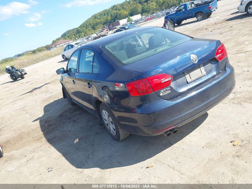 2013 VOLKSWAGEN JETTA SEDAN S - 3VW1K7AJ0DM424812