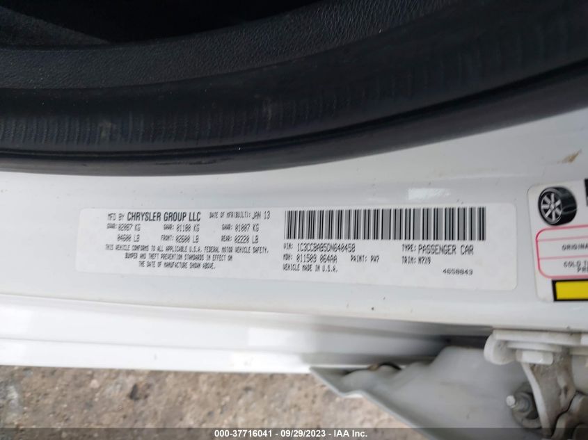 2013 CHRYSLER 200 LX - 1C3CCBAB5DN640458