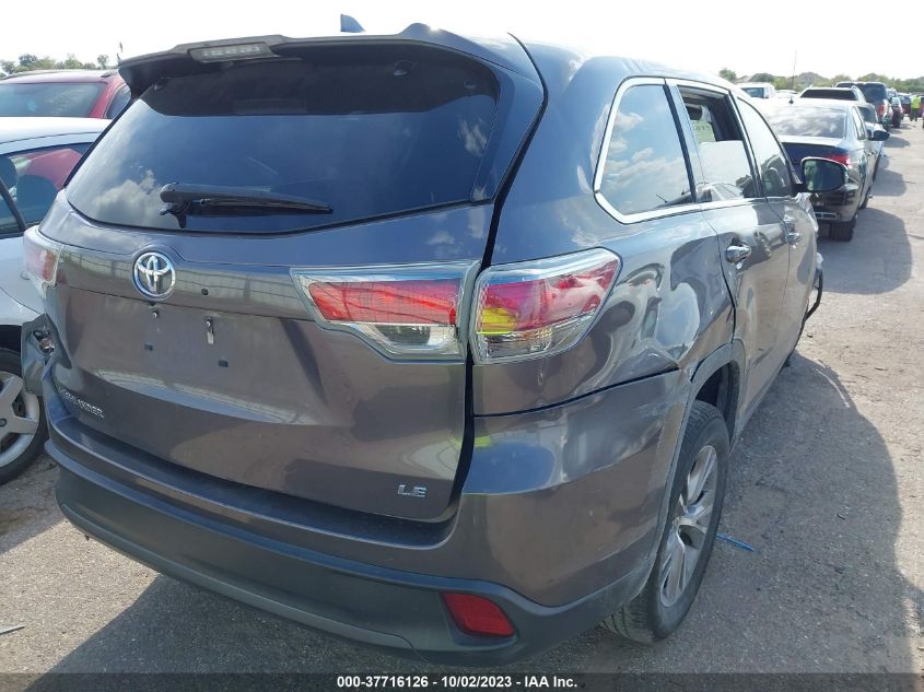 2015 TOYOTA HIGHLANDER LE - 5TDZKRFH1FS104179