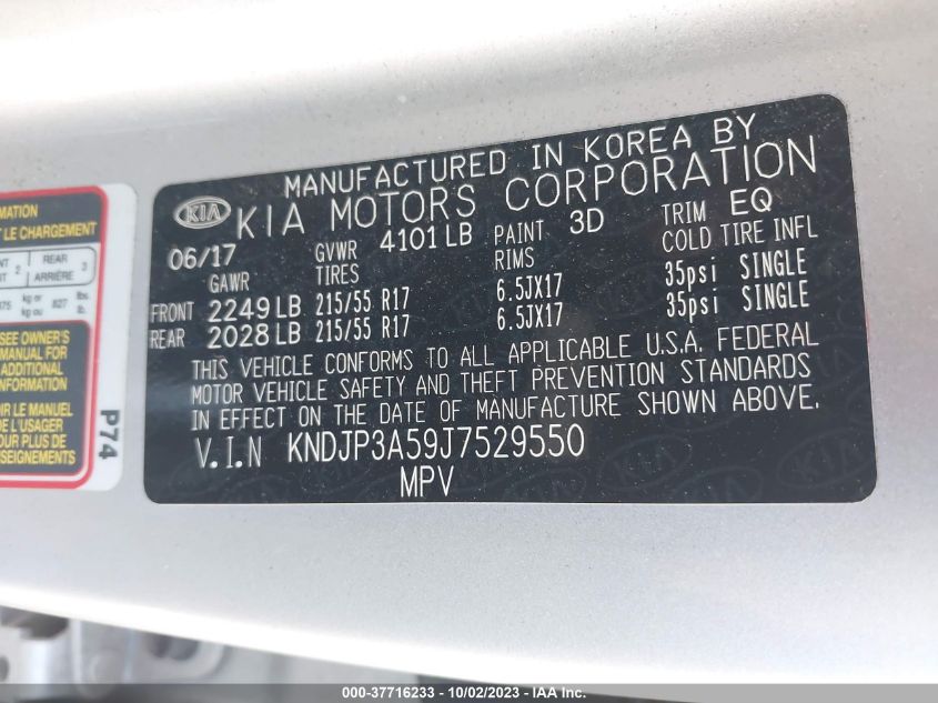 2018 KIA SOUL + - KNDJP3A59J7529550