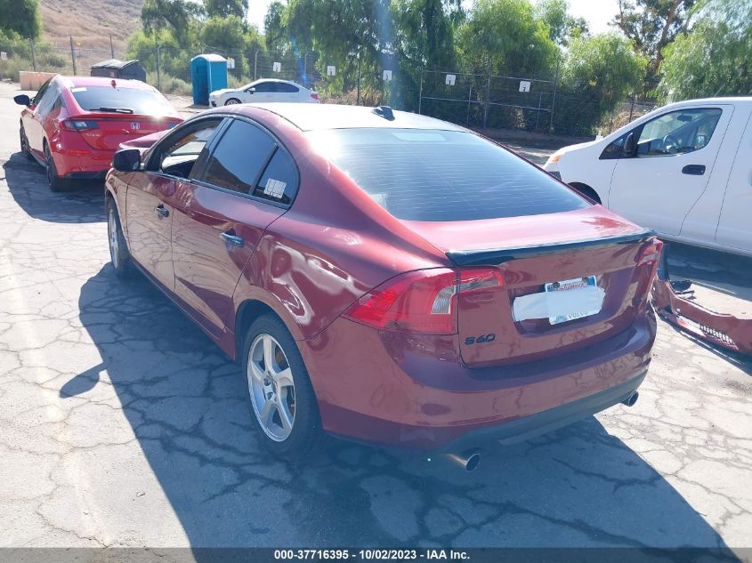 2013 VOLVO S60 T5 - YV1612FS8D2204108