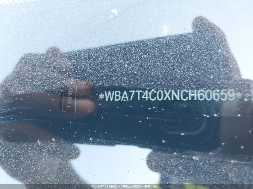 2022 BMW 7 SERIES 740I XDRIVE - WBA7T4C0XNCH60659