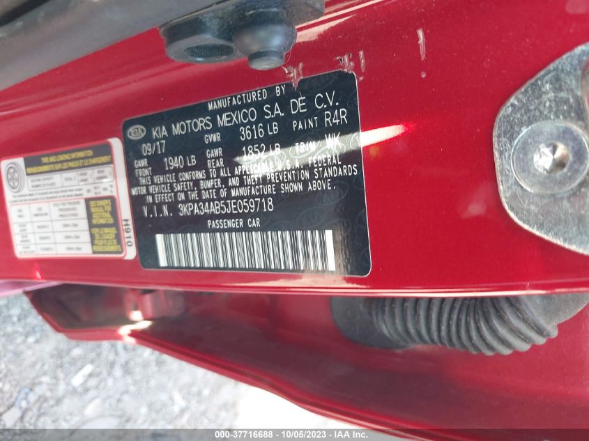 2018 KIA RIO EX - 3KPA34AB5JE059718