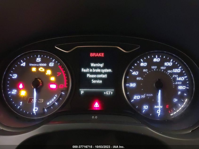2015 AUDI S3/A3 2.0T PREMIUM PLUS WAUBFGFF6F1125239