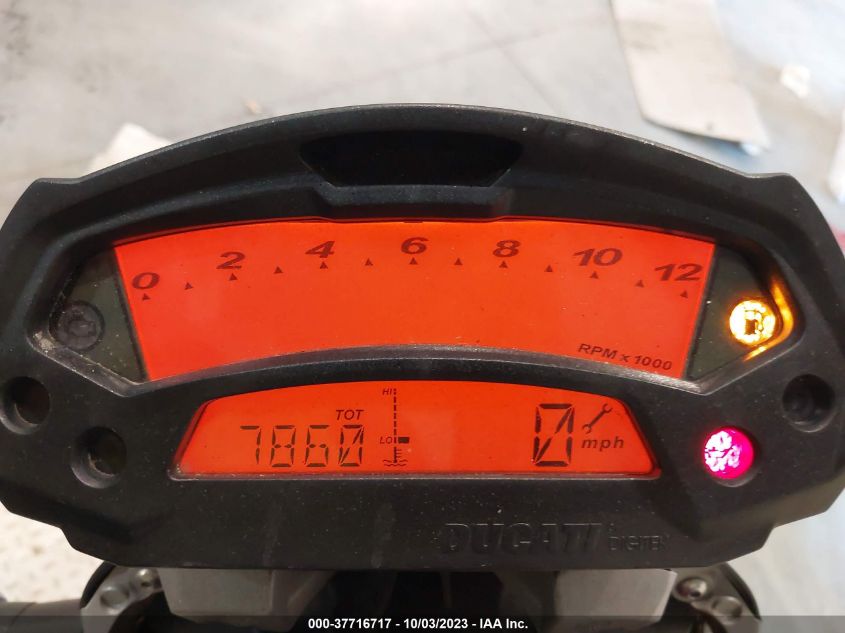 2010 DUCATI MONSTER 696 ZDM1RADNXAB034494