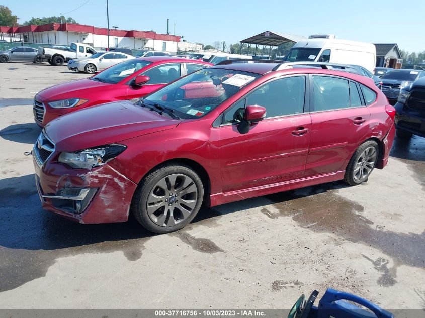 2015 SUBARU IMPREZA 2.0I SPORT PREMIUM - JF1GPAT62F8281590