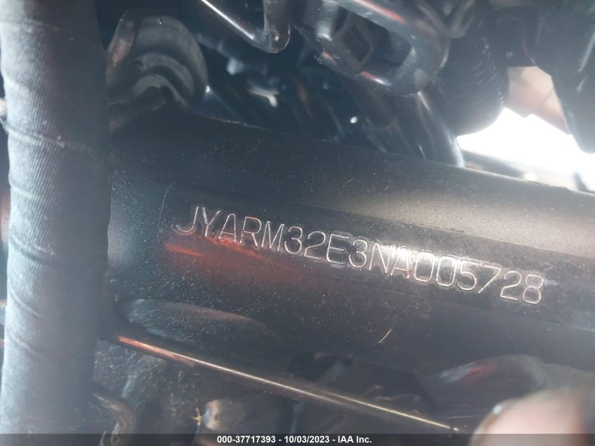 VIN JYARM32E3NA005728 2022 YAMAHA MT07