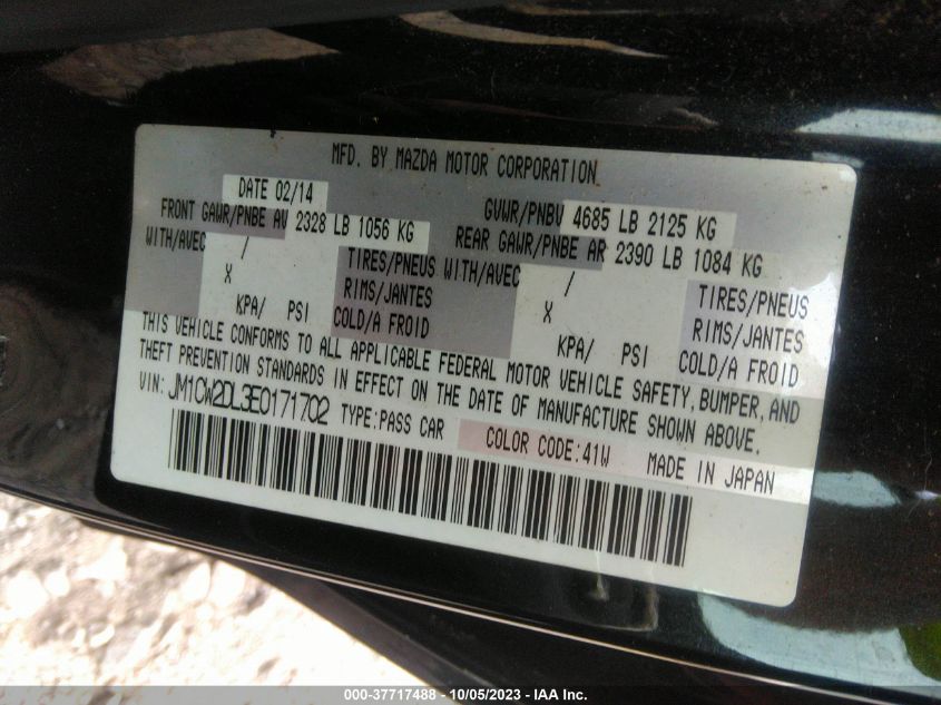 2014 MAZDA MAZDA5 GRAND TOURING - JM1CW2DL3E0171702