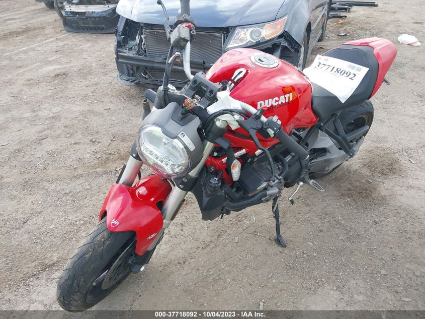 2019 DUCATI MONSTER 821 - ZDMMACLS1KB005846