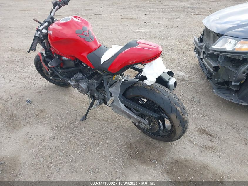 2019 DUCATI MONSTER 821 ZDMMACLS1KB005846