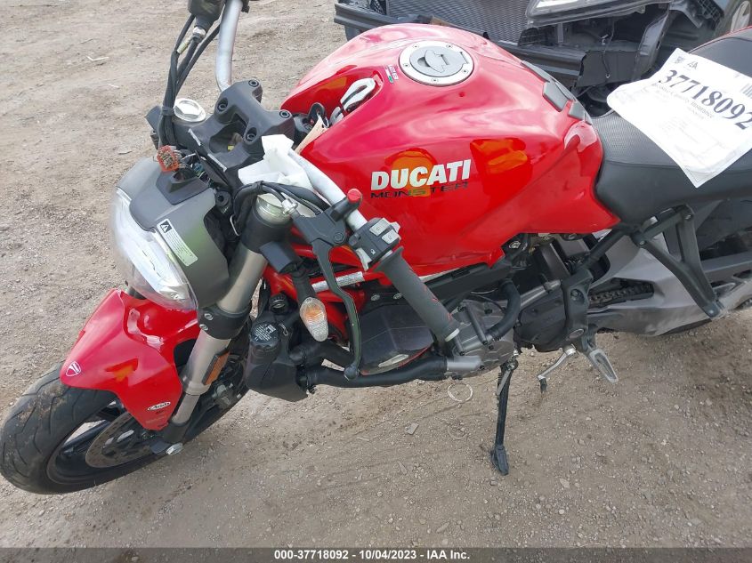 2019 DUCATI MONSTER 821 ZDMMACLS1KB005846