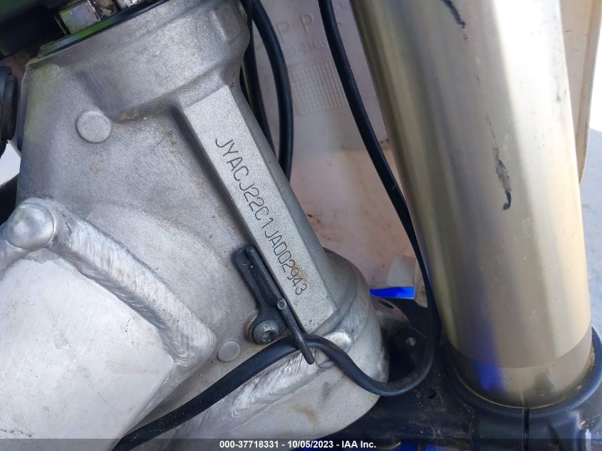 2018 YAMAHA YZ450 F JYACJ22C1JA002943