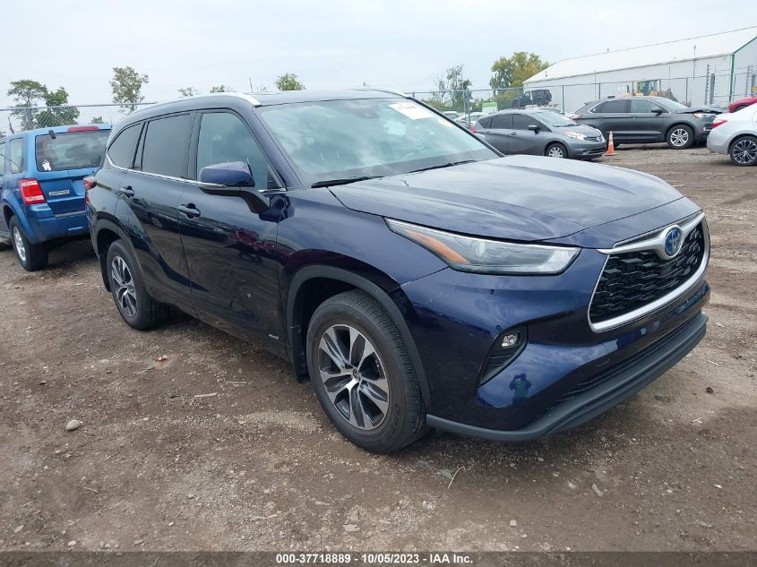 2022 TOYOTA HIGHLANDER HYBRID - 5TDHBRCH4NS557436